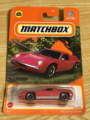 2024 Matchbox 1972 Lotus Europa 93/100 Pink - Image 1 of 2