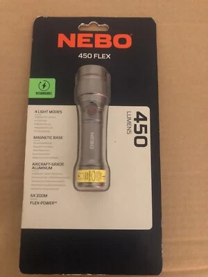 Nebo Redline 450 Flex 450 Lumen Flashlight Waterproof rechargeable Torch    (UK) - Image 1 of 3