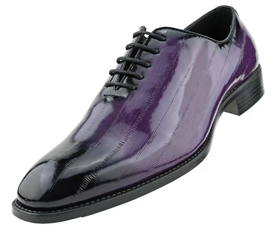 Zapatos de vestir Oxford esmoquin formal con cordones estampado de EEL Bolano para hombre Foto 1 de 4