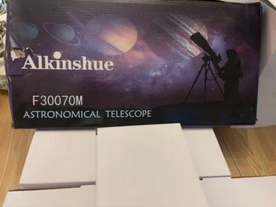 Alkinshue Telescope F30070M  Astronomy,70mm Aperture 600mm Refractor - Image 1 of 4