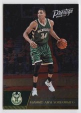 2016-17 Panini Prestige Metallized #15 Giannis Antetokounmpo Milwaukee Bucks
