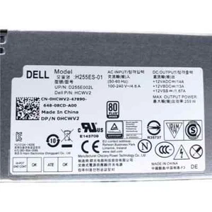 Fuente de alimentación DELL H255ES-01 genuina Optiplex 3020 7020 9020 HCWV2 0HCWV2 255W - Imagen 1 de 3