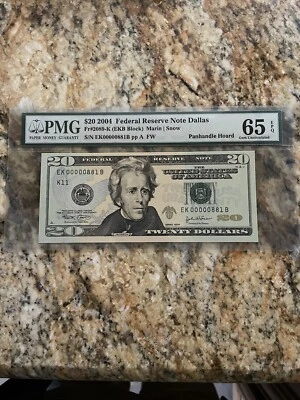 PMG 65 20 Dollar Bill  - Image 1 of 4