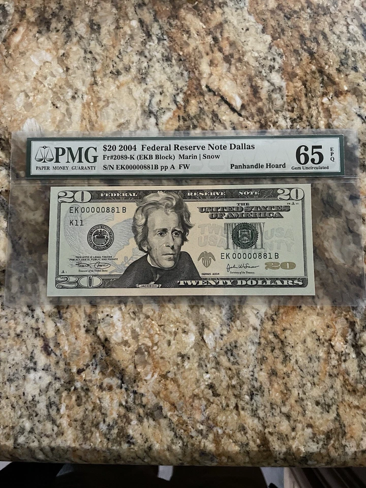 PMG 65 20 Dollar Bill  - Image 1 of 4