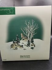 DEPT 56 VILLAGE ACCESSORIES WOLVES IN THE WOODS Woodland Animals at Mill Creek.4