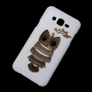 Case For Samsung Galaxy J7 Core NXT Neo 2015 3D Retro Owl Branch Back Hard Cover - Picture 1 of 2