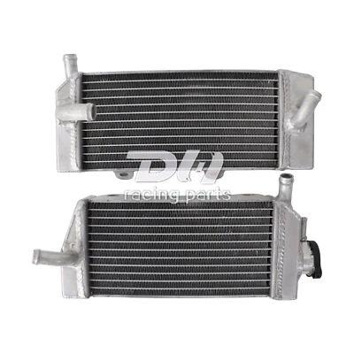 Dos radiadores de aluminio izquierdo y derecho 2 filas para Honda 2005 2006 2007 2008 CRF450 CRF450R Foto 1 de 4