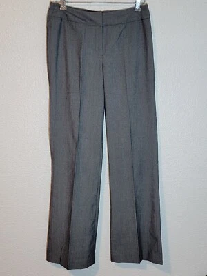 Nine West Traje Vestido Pantalones Mujer Talla 4 Regular Bootcut tiro Medio Frente Plano Gris Foto 1 de 4