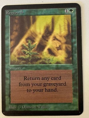 Magic the Gathering MTG Alpha REGROWTH NM-(Beta Bob) - Image 1 of 4