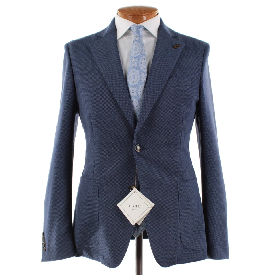 Pal Zileri NWT Polyester Blend Sport Coat Size 50R (40R US) Baron In Blue Check - Image 1 of 4