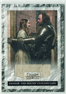 Game of Thrones Season 3 Costume Relic R2 Sandor The Hound Clegane Cape /325 - Picture 1 of 2