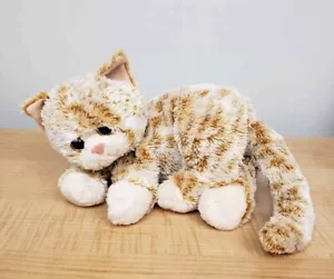 Peluche Ty Gattino Gatto Arancione Crema Righe Tabby TySilk Peluche 2009 - Foto 1 di 13