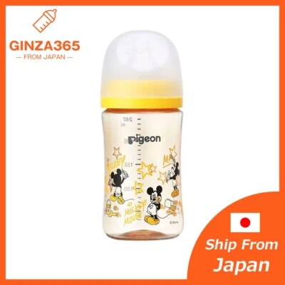 Envío desde Japón Paloma Softouch PPSU Cuello Ancho Biberón 240 ml Disney Foto 1 de 3