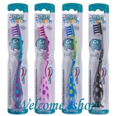 AQUAFRESH BIG TEETH TOOTHBRUSH 6-8 YEARS (BOYS AND GIRLS)