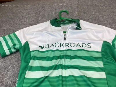 Louis Garneau Cycling jersey Mens Medium Green Backroads bicycle - Image 1 of 4