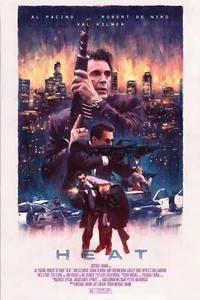 Heat 1995 Poster Druck 24X36" Al Pacino Robert DeNiro Val Kilmer KOSTENLOSER VERSAND - Bild 1 von 1