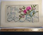3 Vintage WWI Postcard French Paris France Embroidery Embroidered 1918 From❤️Son