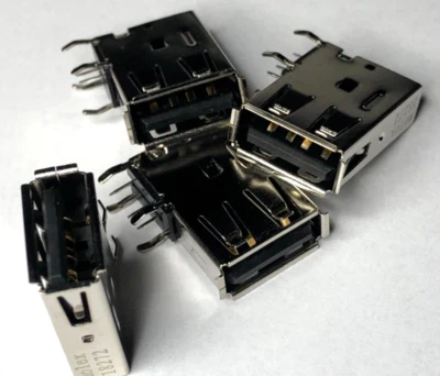 Molex 48204-0001 Right Angle Through hole USB A Socket Type A Connector 90degree - Image 1 of 4