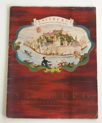 SALZBURG INTERNATIONAL OPERA GUIDE Guidebook Vtg 1930s Program Opera Stars RARE - Image 1 of 4