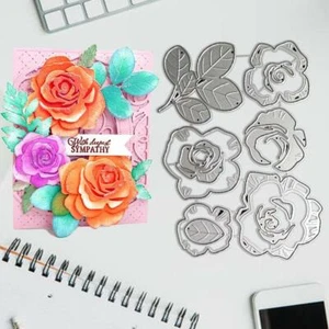 Layered Petals Metal Cutting Dies Stencils DIY Scrapbooking Decor Embossing 2024 - Picture 1 of 10