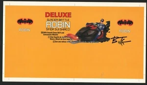 DELUXE GLACIER BATTLE ROBIN BATMAN TOY PRODUCTION ART PROOF SIGNED BRUCE TIMM - Picture 1 of 5