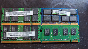 Pack Memorias RAM SO-DIMM DDR2 555MHz 2x2GB ELPIDA + 1GB Kingston + 2GB Nanya