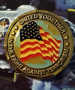United Together in the Fight Against Terrorism 9-11 Attack 1,5" Challenge Coin - Bild 1 von 4