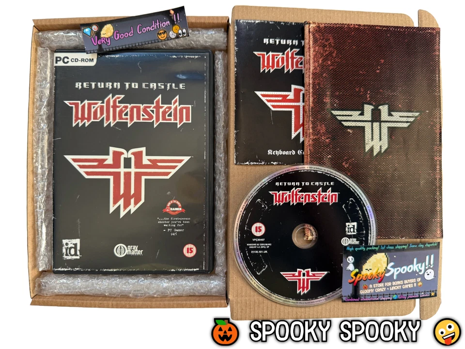Return to Castle Wolfenstein PC CD - VGC CIB - High Quality Packing - Tracked - Image 1 of 4