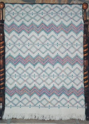 Santa Fe Design Afghan Pattern For Monk's Cloth Swedish Weave Pattern Number 8 - Image 1 of 4