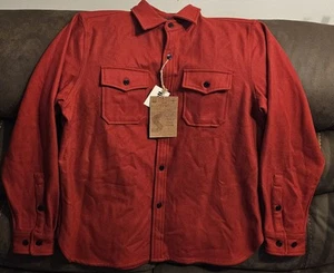 Giacca camicia Schott NYC CPO-#7810 pesante flanella misto lana Res XL NUOVA CON ETICHETTE  - Foto 1 di 20
