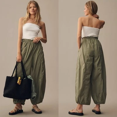 Daily Practice Anthropologie Best Shot Jumpsuit Green White Twofer Strapless XS - Image 1 of 4