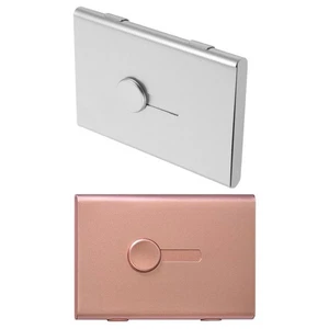 2 Stück Visitenkarten Etui Ausziehbar Visitenkarten Halter Reisekarten Geldbörse - Bild 1 von 12