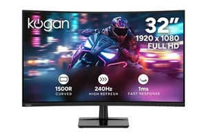 Kogan 32" Curved Full HD 240Hz 1ms FreeSync Gaming Monitor (1920 x 1080), 32 - Picture 1 of 10