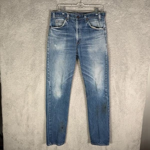 Vintage 80er Levi's Orange Tab Jeans Herren Größe 34x34 Distressed Denim Hergestellt in den USA - Bild 1 von 9