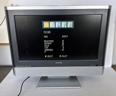 Toshiba TV DVD Gaming Combo Model 20HLV86 20” Widescreen Portable Japan 2006 - Image 1 of 4