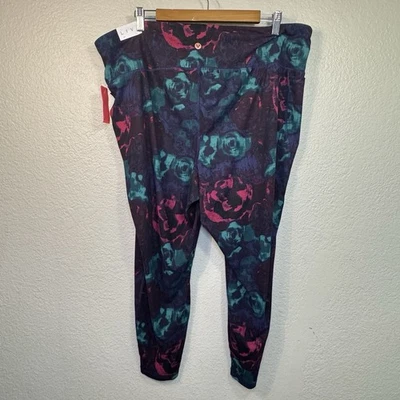 Леггинсы женские Livi 26/28 разноцветные маслянистые мягкие карманы длина 7/8 для активного тренажерного зала - Изображение 1 из 4