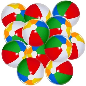 Beach Balls 12 Pack, 12" Ball, Beach Toys for Kids & Toddlers, Pool Games, In... - Picture 1 of 7