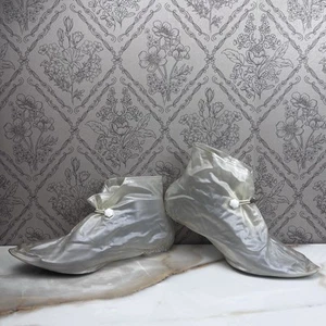 Cubiertas de zapatos vintage de tacón alto sin cordones para lluvia pinup retro para mujer accesorios de lluvia - Imagen 1 de 14