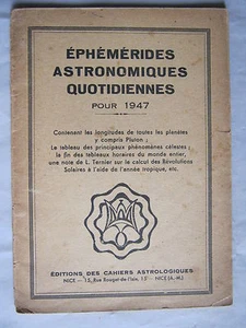 Éphémérides astronomiques quotidiennes pour 1947 ( 2) - Bild 1 von 1