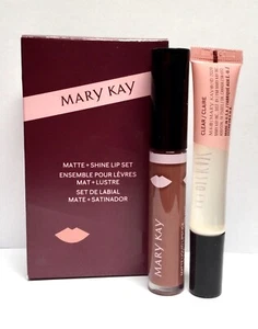 Mary Kay Matte Shine Lip Set Limited Edition Cinnamon Lipstick Lip Oil Free Ship - Picture 1 of 1