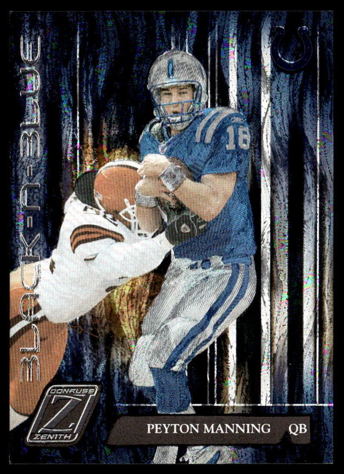 2005 Donruss Black and Blue #BB-18 Peyton Manning   Football - Image 1 of 2