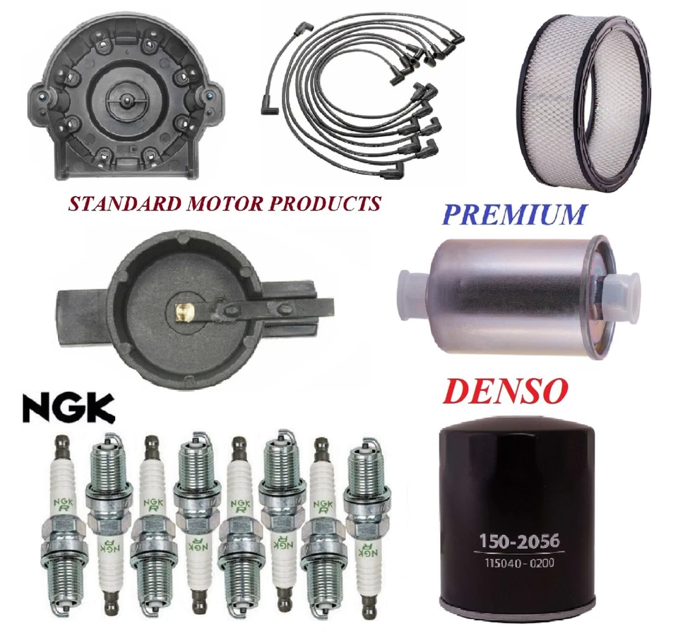 Tune Up Kit Filters Cap Spark Plugs Wire For CHEVROLET G20 V8 5.7L 1994-1995 - Image 1 of 1