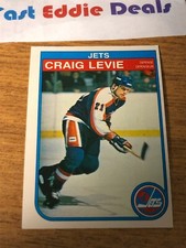 O-PEE-CHEE NHL HOCKEY 1982-83 CRAIG LEVIE CARD 382 WINNIPEG JETS EXCELLENT