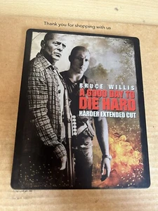 A Good Day to Die Hard Blu-ray Harder Extended Cut Steelbook Bruce Willis - Picture 1 of 5