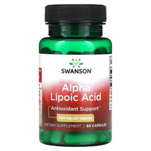 Swanson Alpha Lipoic Acid - 300mg - 60 Capsules | Antioxidant Support - Picture 1 of 2