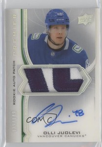 2020-21 Upper Deck Premier Acetate /149 Olli Juolevi RPA Rookie Patch Auto RC