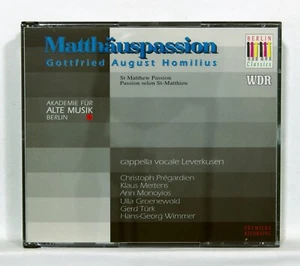 CHRISTOPH PREGARDIEN - HOMILIUS Matthäus Passion BERLIN CLASSICS 2xCDs NM - Picture 1 of 2