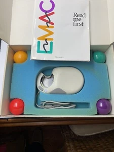 *RARE* 1992 EMAC Optical Trackball Mouse Macintosh Large Right Handed 4 BALLS! - Picture 1 of 24