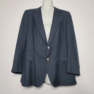 Lanvin Blue Pure Silk Blazer Sport Size 44R Jacket  - Picture 1 of 18