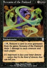 MTG magic cards 2x x2 Light Play, English Screams of the Damned Odyssey